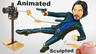 I Sculpted JOHN WICK in Clay and Animated Him in Stop Motion!