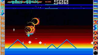 ATARI ST ANDES ATTACK DEFENDER CLONE Jeff Minter Llamasoft 1989 In Automation Menu Intro 55 Cracktro