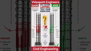 Correct vs Wrong Lap Splice in RCC Column ⚠️ #vidyapathengineers