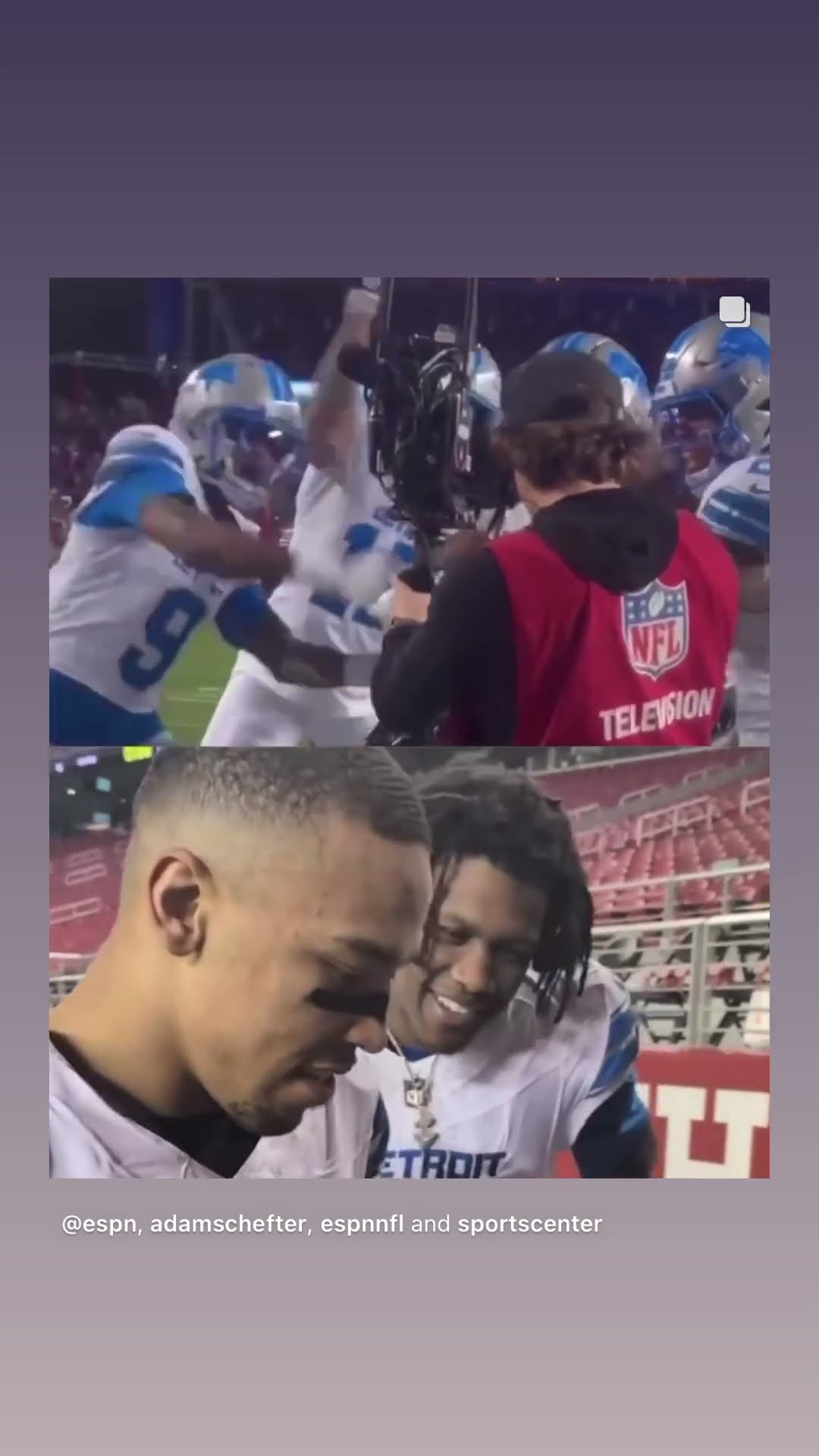 Spank them boys #hoodnews #detroitlions #49ers #celebration #nflplayer #amonrastbrown #how #wow #omg