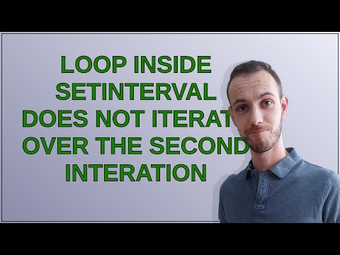 Loop inside setInterval does not iterate over the second interation