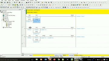 Simulasi Kendali Motor Listrik Berurutan Secara Manual (CX-Programer)