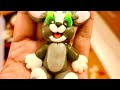 Make a Tom cat 😺 clay keychain with polymer air dry clay|| step by step tutorial .