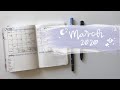 March 2020 Bullet Journal Setup | A6 Stalogy | LindseyScribbles