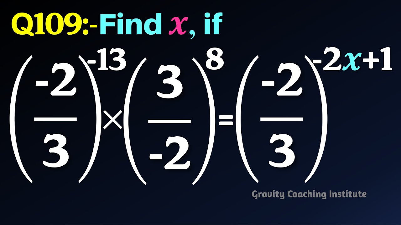 q109-find-x-if-2-3-13-3-2-8-2-3-2x-1-find-x-if-2