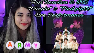 BTS (방탄소년단)- Dimple 보조개 & Pied Piper 파이드파이퍼 - Live Performance HD 4K - English Lyrics FIRST REACTION
