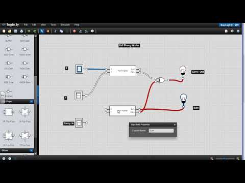 Building Full Adder Using Logic Gates
