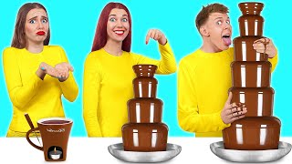 Chocolate Fountain Fondue Challenge | Funny Situations by Multi DO Food Challenge