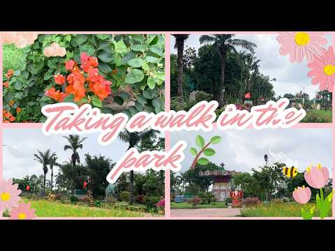 Come with me for a walk in the city park to admire the flowers