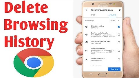 How to delete/clear browsing history on google chrome android phone
