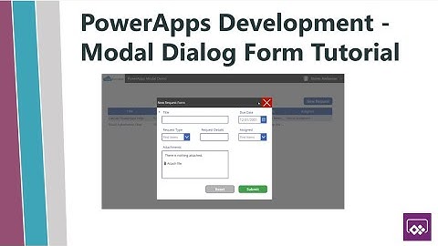 PowerApps - Modal Dialog Form Tutorial