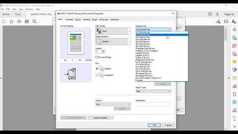 Printing from a PC   Basic Print Settings for A4