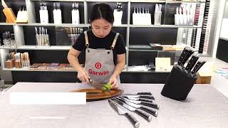 Kitchen Knife Set 3Cr13 Stainless Steel | Premium Black Handle | GARWIN Factory Direct B2B Supply