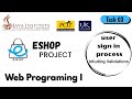 User Sign In Process | E-shop Web Project | Task 03 | Java Institute | 1st Year| Eshop