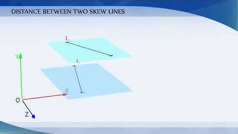 Distance between two skew lines