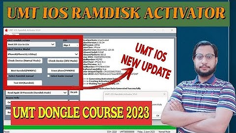 UMT IOS RAMDISK ACTIVATOR | UMT DONGLE LATEST UPDATE 2023