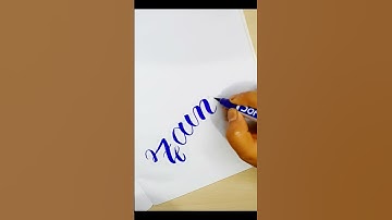 "Zainab" Cursive Handwriting✍️ #shorts #trending #viral #lettering #calligraphy #cursivewriting
