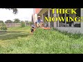 Lawn care vlog #51 Tall thick grass clean up!!