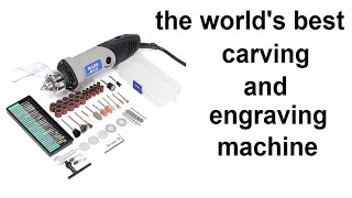 Review of the best carving and drilling machine in the world + amazing accessories