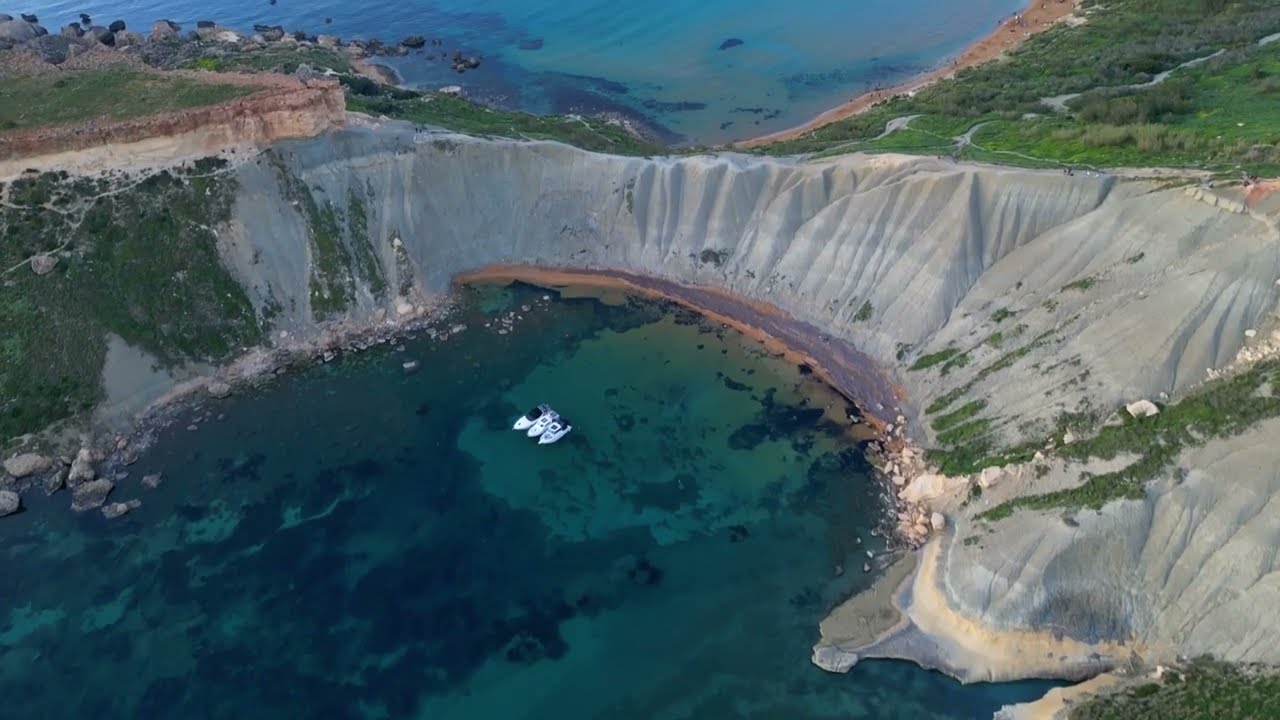 Malta from drone. Shooting from DJI mini 3 pro