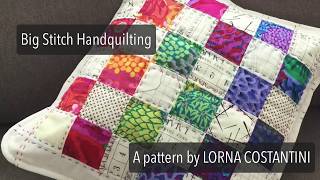 In this video i demonstrate the 4 basic steps big stitch hand
quilting. learn how to make a quilter's knot, bury quilt and finish
row of quilt...