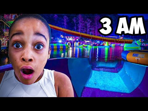 Turning OUR BACK YARD into a WATER PARK at 3AM!!