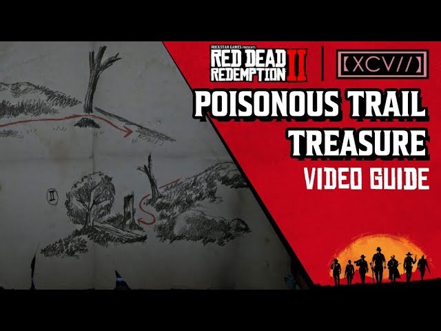 How to find all the treasures of the Poison trail in RDR 2? Map of the  locations