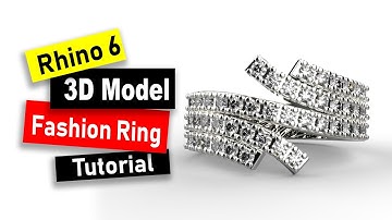 Offset Fashion Ring 3D Model in Rhino 6: Jewelry CAD Design Tutorial #90