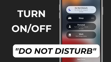 How to Turn ON / OFF Do Not Disturb Mode on iPhone? | Focus Mode Tip