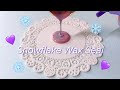 [1min] Satisfying ❄️Snowflake❄️ Wax Seal 💜