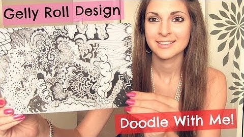 DOODLE WITH ME : Gelly Roll Design // Abstract Drawing - TIme Lapse | SoCraftastic