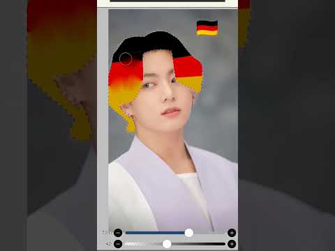 Trying Tiktok Art Hack Shorts Digitalart Ibispaintx Art Bts Jungkook Tiktok Hair Tutorial