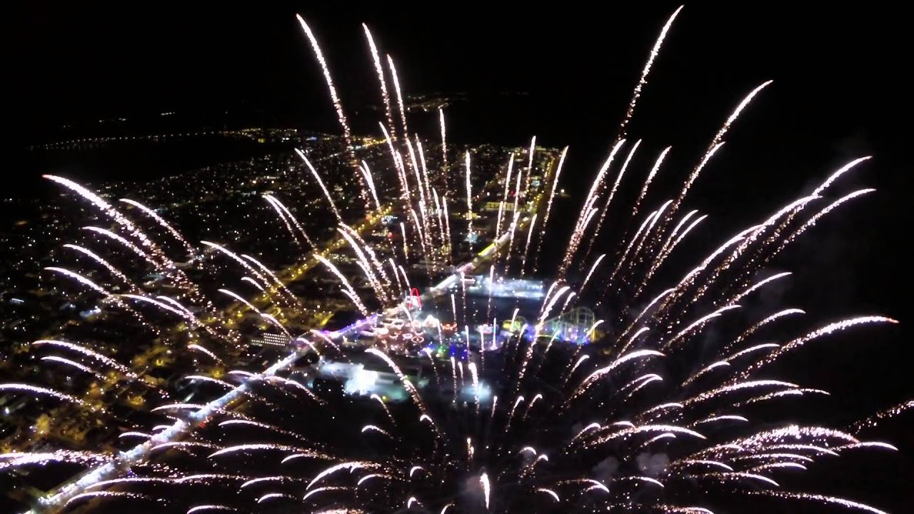Wildwood NJ July 4th Fireworks HD (drone view) YouTube