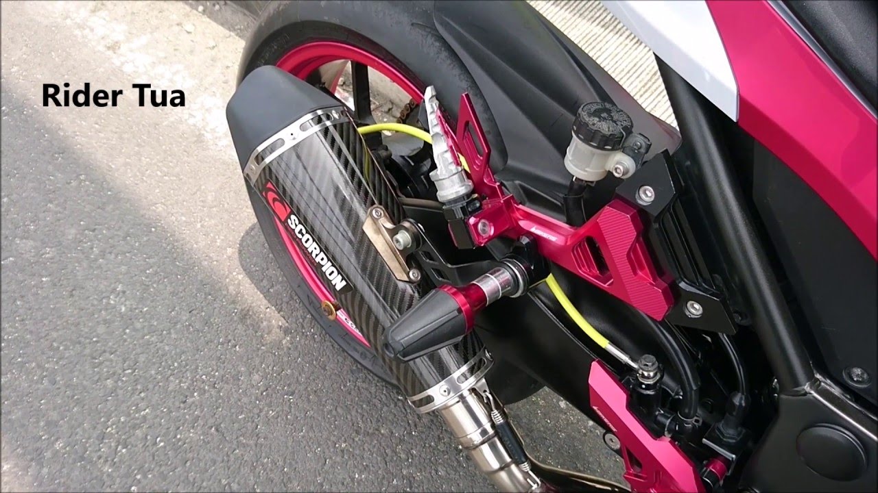 Kawasaki Ninja 250FI Knalpot Scorpion Red Power Full System YouTube