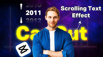 How to make text scrolling effect in CapCut