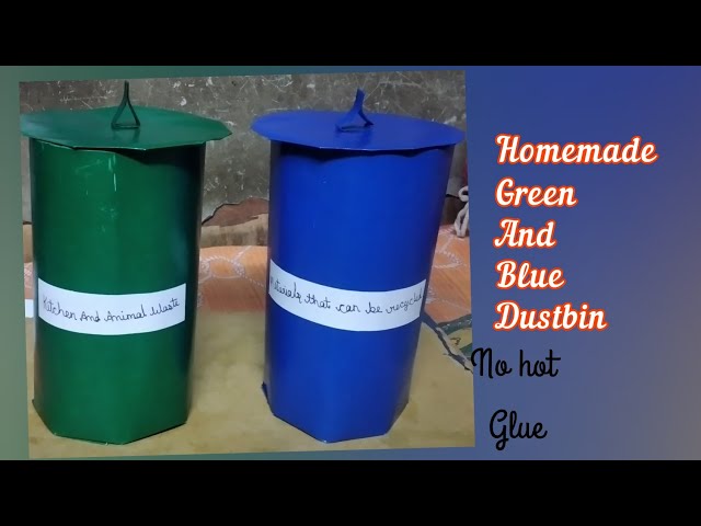 Blue And Green Standing 90 Litre PVC Waste Bin, For Outdoor, Size: 1x1x4 Ft  (lxwxh) at Rs 650/piece in Chhibramau