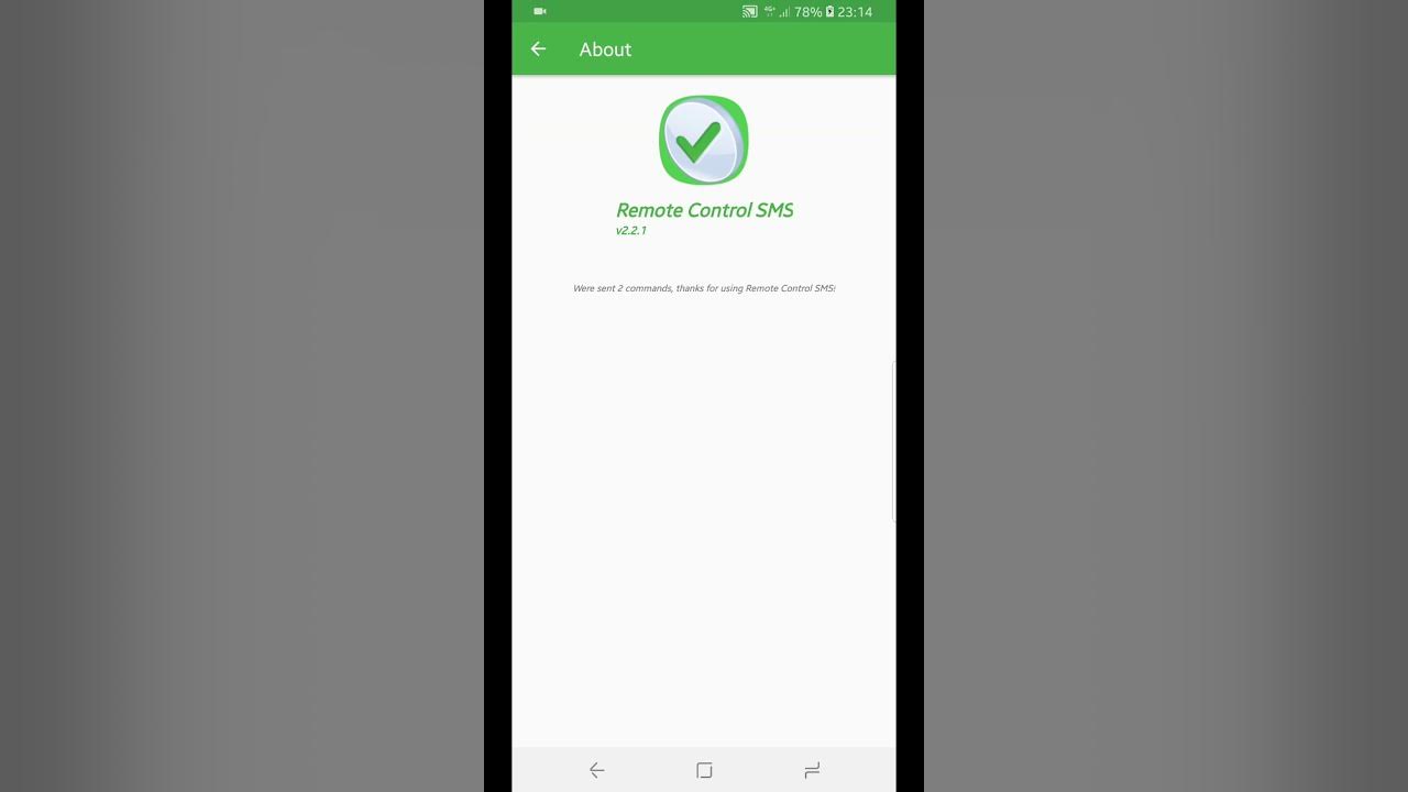Remote Control SMS Simple configuration. YouTube
