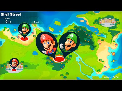 Super Mario Party - Mario & Luigi Challenge Road - Shell Street