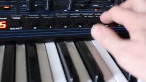 Sequential OB6 sub-octave echoes THEN filter cutoff knob scratchy! See 4:40!!