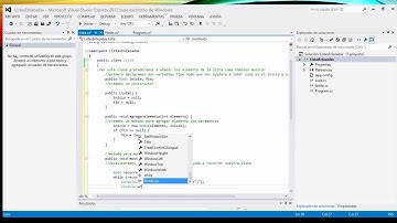 Estructura De Datos Listas  Enlazadas (visual studio) Programacion II