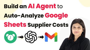 How to Build an AI Agent to Auto-Analyze Google Sheets Supplier Costs