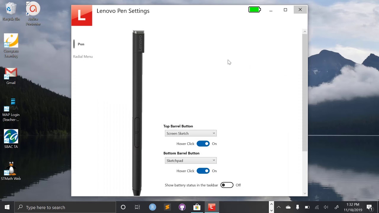 Installing Lenovo Pen Settings and Configuring Your Pen 