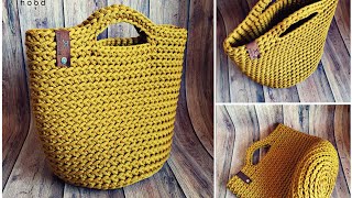 Tote bag 'OSLO M'/Medium size  Super easy Handbag project with beautiful results❗TRY THIS❗