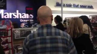 Marshall's cashier line drunk....