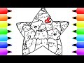 Super CUTE CATS in a Star! Cute Drawing (Easy)