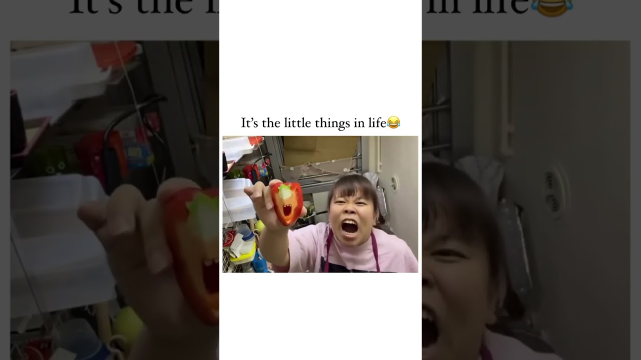 Capsicum Comedy: Woman Hilariously Imitates Bell Pepper with Her Face!