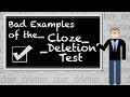 Bad Examples of...the Cloze Deletion Test