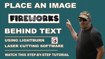Hoe je een afbeelding achter tekst plaatst in Lightburn