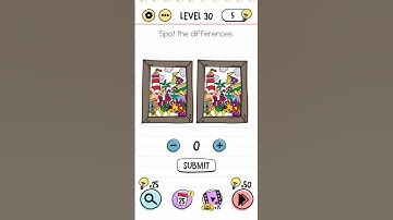 BRAIN TEST TRICKY PUZZLES LEVEL 30 SPOT THE DIFFERENCES #ytshorts #shorts #brainout #games #10