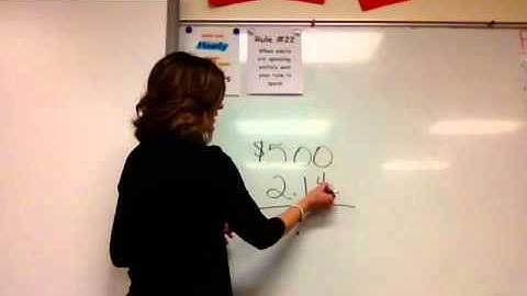 Mrs. Hime Flip Classroom Subtracting from a Five Dollar Bill